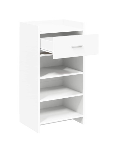 Mobile per scarpe Bianco 48 x 36 x 92 cm Legno ingegnerizzato