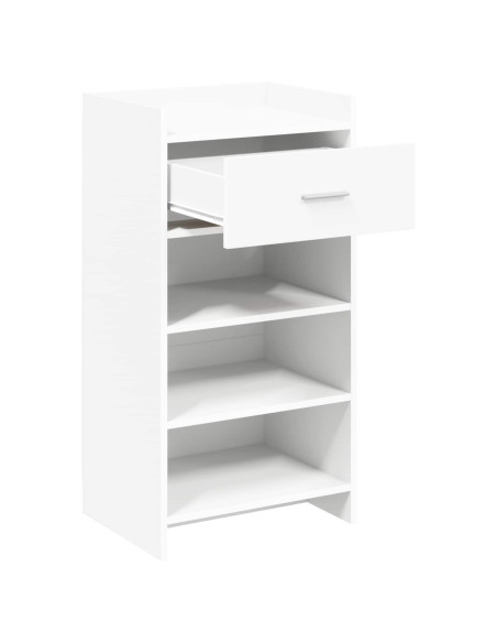 Mobile per scarpe Bianco 48 x 36 x 92 cm Legno ingegnerizzato