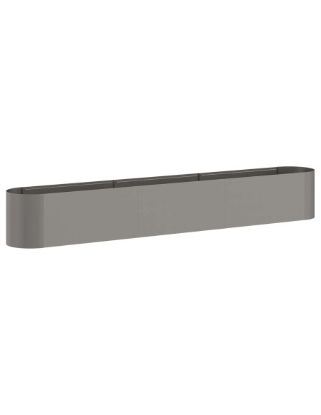 Letto rialzato da giardino Acciaio Corten 280 x 40 x 40 cm