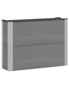 Letto rialzato da giardino Grigio 100 x 30 x 72 cm