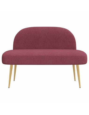 Panchina imbottita con schienale Rosso vino 110 x 60 x 76 cm