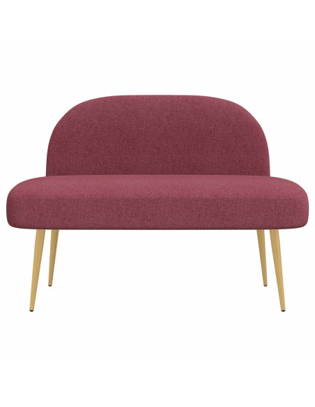 Panchina imbottita con schienale Rosso vino 110 x 60 x 76 cm
