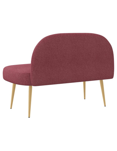 Panchina imbottita con schienale Rosso vino 110 x 60 x 76 cm