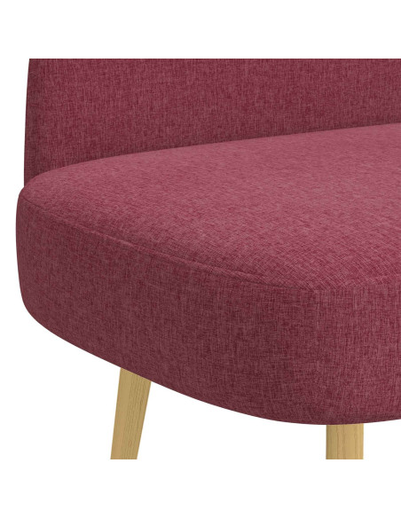 Panchina imbottita con schienale Rosso vino 110 x 60 x 76 cm