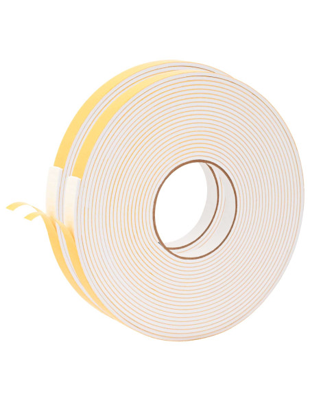 Nastro adesivo in schiuma 2 pcs Bianco 10mm x 10m Schiuma CR