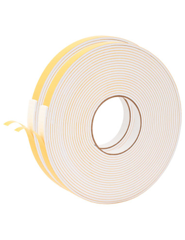Nastro adesivo in schiuma 2 pcs Bianco 10mm x 10m Schiuma CR