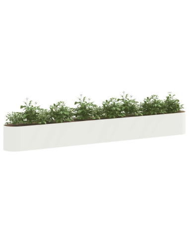 Letto rialzato da giardino Bianco 360 x 40 x 40 cm