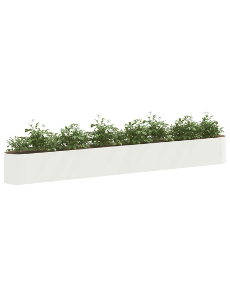 Letto rialzato da giardino Bianco 360 x 40 x 40 cm