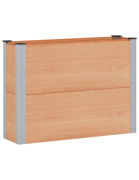 Letto rialzato da giardino Marrone 100 x 30 x 72 cm
