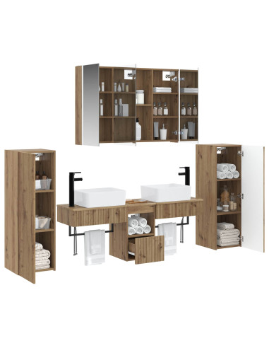 Set di mobili per il bagno 6 pcs Rovere Artigianale