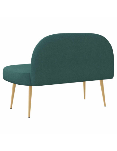 Panchina imbottita con schienale Verde scuro 110 x 60 x 76 cm