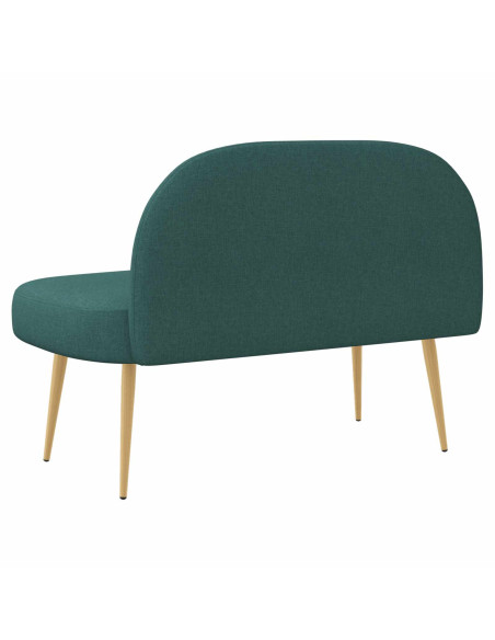Panchina imbottita con schienale Verde scuro 110 x 60 x 76 cm