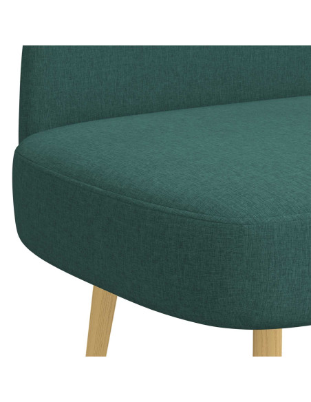 Panchina imbottita con schienale Verde scuro 110 x 60 x 76 cm