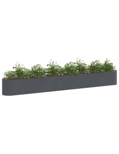 Letto rialzato da giardino Antracite 360 x 40 x 40 cm 2