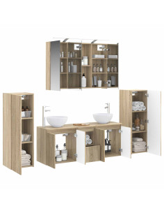 Set di mobili per il bagno 6 pcs Rovere Sonoma 2