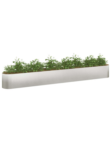 Letto rialzato da giardino Acciaio Inox 360 x 40 x 40 cm