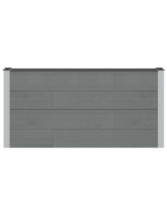 Letto rialzato da giardino Grigio 150 x 30 x 72 cm 2