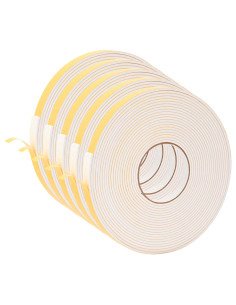Nastro adesivo in schiuma 5 pcs Bianco 15mm x 10m Schiuma CR 2