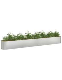 Letto rialzato da giardino Acciaio zincato 360 x 40 x 40 cm 2
