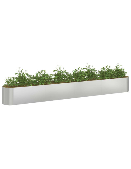 Letto rialzato da giardino Acciaio zincato 360 x 40 x 40 cm