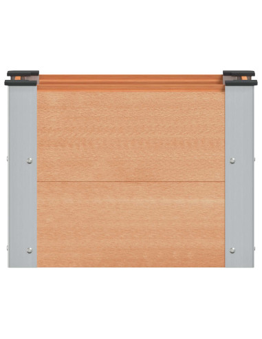Letto rialzato da giardino Marrone 50 x 30 x 36 cm