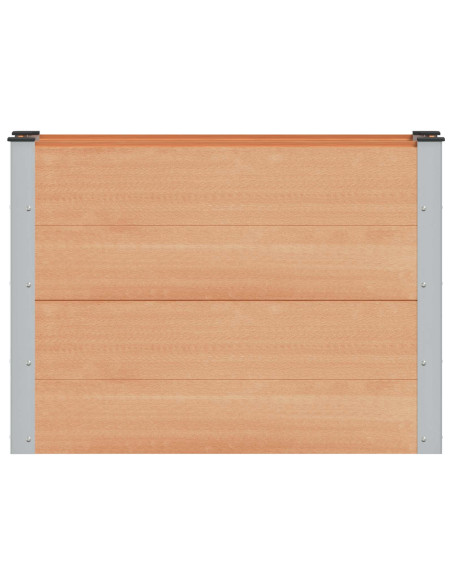 Letto rialzato da giardino Marrone 100 x 30 x 72 cm