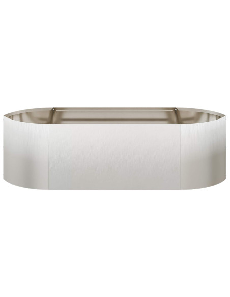 Letto rialzato da giardino Acciaio Inox 140 x 40 x 40 cm
