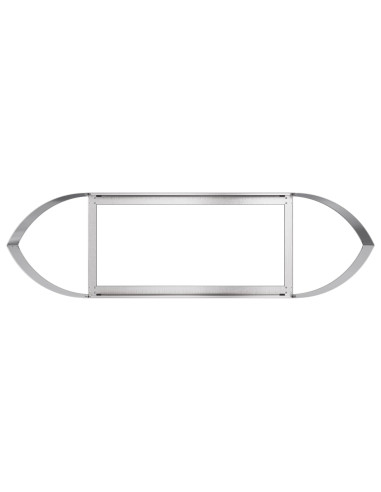Letto rialzato da giardino Acciaio Inox 140 x 40 x 40 cm