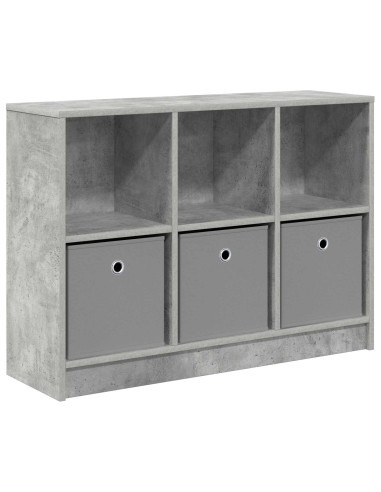 Credenza con cassetto Grigio cemento 88,5 x 27,5 x 63,5 cm