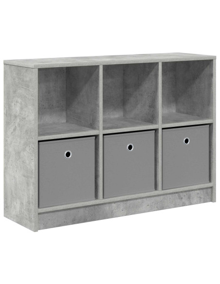 Credenza con cassetto Grigio cemento 88,5 x 27,5 x 63,5 cm