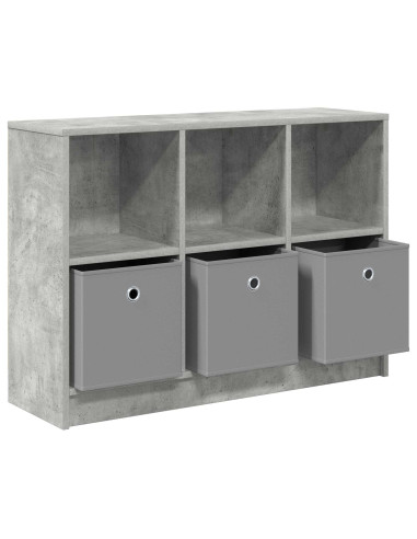 Credenza con cassetto Grigio cemento 88,5 x 27,5 x 63,5 cm