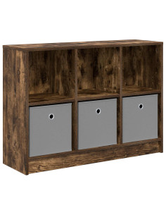 Credenza con cassetto Rovere fumé 88,5 x 27,5 x 63,5 cm 2