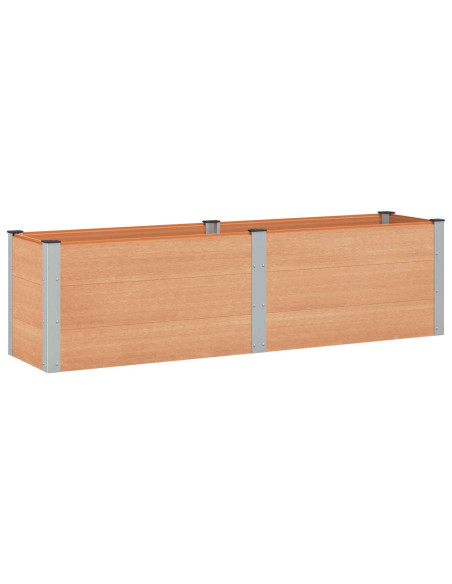 Letto rialzato da giardino Marrone 200 x 50 x 54 cm