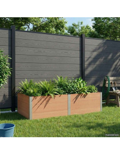 Letto rialzato da giardino Marrone 200 x 100 x 54 cm