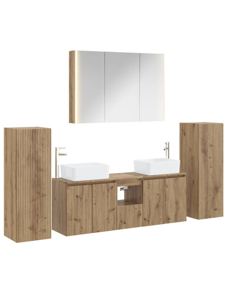 Set di mobili per il bagno 6 pcs Rovere Artigianale