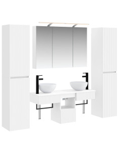 Set di mobili per il bagno 6 pcs Bianco
