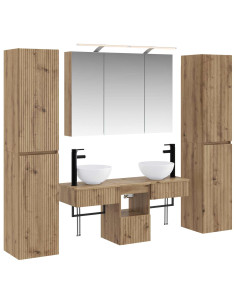 Set di mobili per il bagno 6 pcs Rovere Artigianale