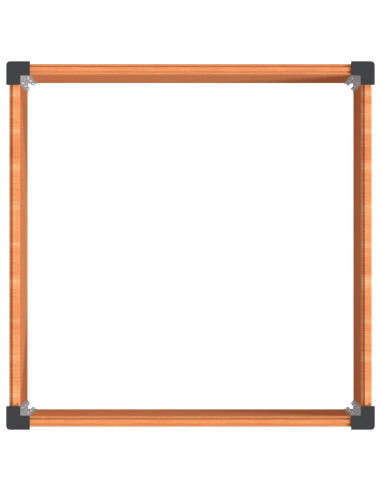 Letto rialzato da giardino Marrone 100 x 100 x 54 cm