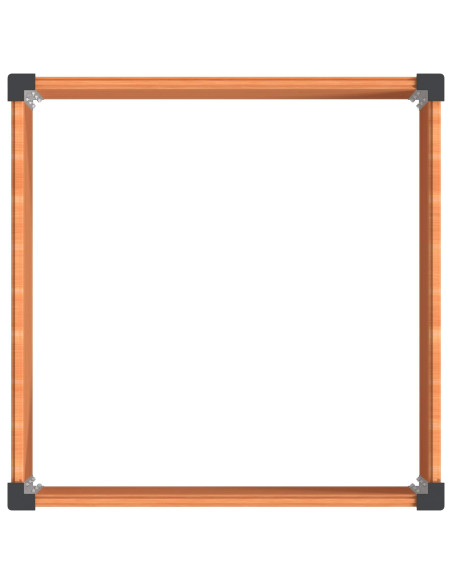 Letto rialzato da giardino Marrone 100 x 100 x 54 cm