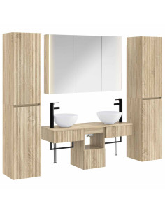 Set di mobili per il bagno 6 pcs Rovere Sonoma