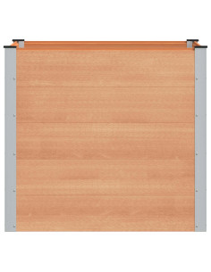 Letto rialzato da giardino Marrone 100 x 100 x 91 cm 2