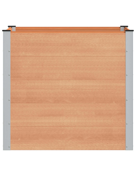 Letto rialzato da giardino Marrone 100 x 100 x 91 cm