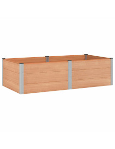 Letto rialzato da giardino Marrone 200 x 100 x 54 cm 2