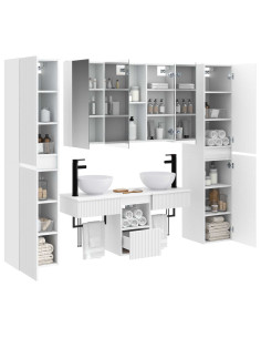 Set di mobili per il bagno 6 pcs Bianco 2