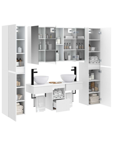 Set di mobili per il bagno 6 pcs Bianco
