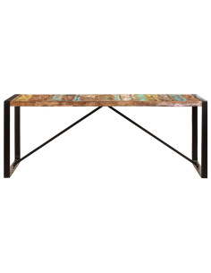 Tavolo da Pranzo 200x100x75 cm in Legno Massello di Recupero