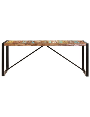 Tavolo da Pranzo 200x100x75 cm in Legno Massello di Recupero