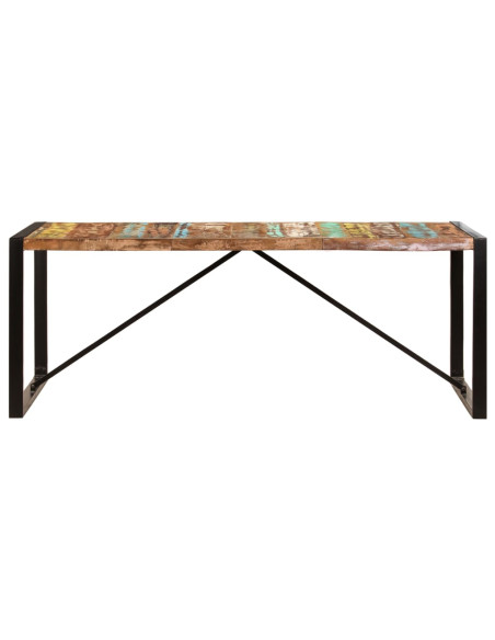 Tavolo da Pranzo 200x100x75 cm in Legno Massello di Recupero