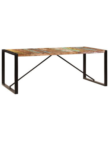 Tavolo da Pranzo 200x100x75 cm in Legno Massello di Recupero