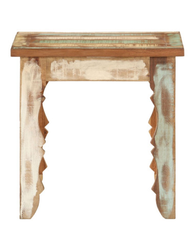 Tavolino da Salotto 40x40x40 cm in Legno Massello di Recupero